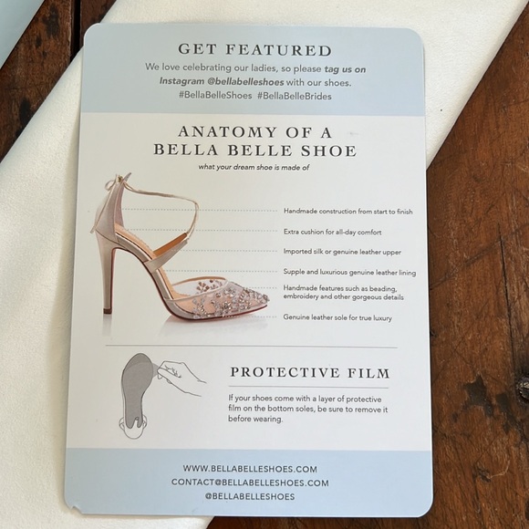 Bella Belle CELIA Lace D'Orsay Nude Flats for Wedding - Size 7.5.  Worn once! - Picture 11 of 11